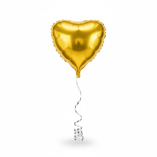 Gold Heart Foil Balloon