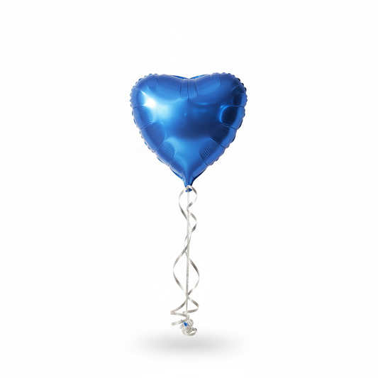 Blue Heart Foil Balloon