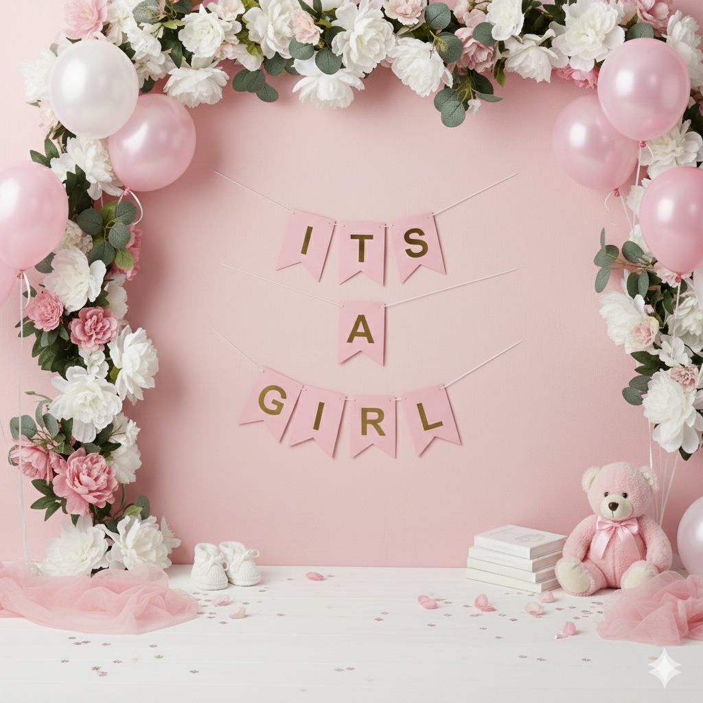 It’s a Girl Card Banner