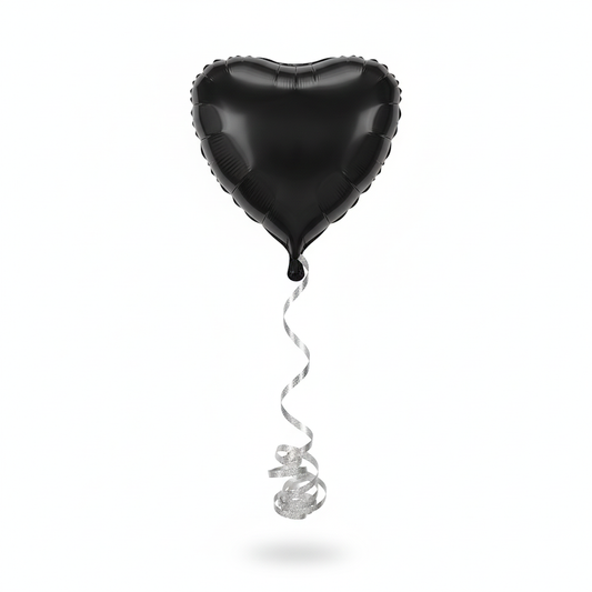 Black Heart Foil Balloon