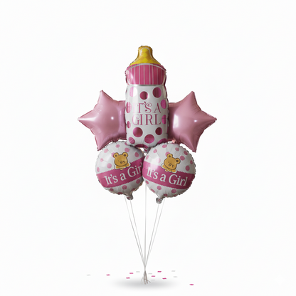 It’s a Girl-  Baby Bottle Balloon Bouquet