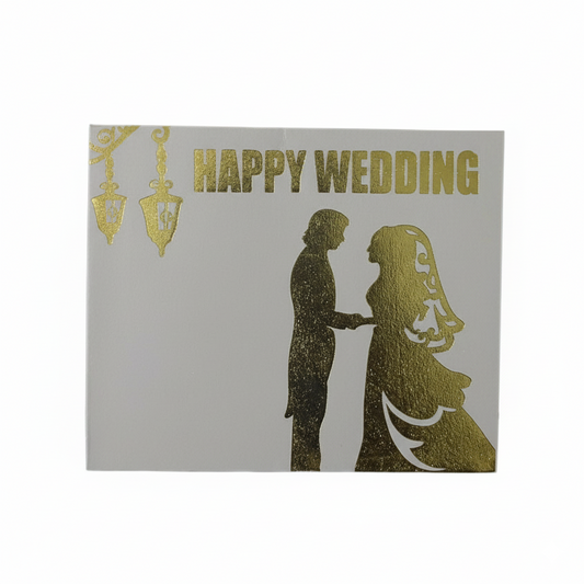 Happy Wedding Gold Foil Gift Envelope – Pack of 10