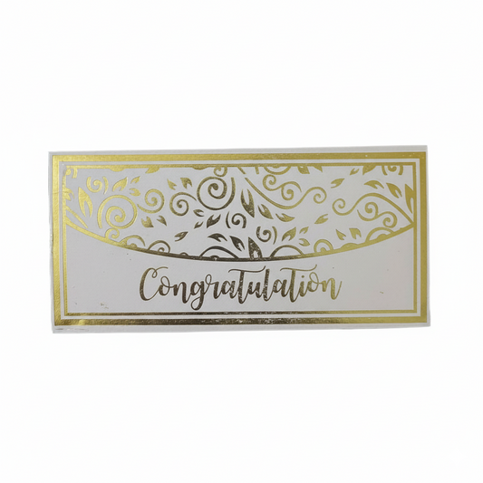 Congratulation Gold Foil Gift Envelope – Pack of 10