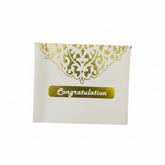 Congratulation Gold Foil Gift Envelope – Pack of 10